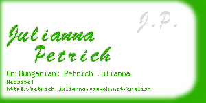 julianna petrich business card